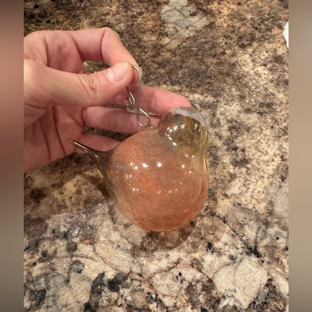 Glass Bird Ornament - Picture 5 of 6